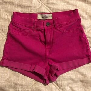 Hollister Women's Fuchsia Jean Shorts